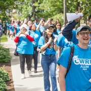 We're one week away from kicking off our #CWRUCommencement activities with our annual Clap Out ceremony 👏💙 Take a look back at photos from last year's celebration.