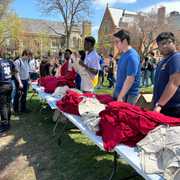 Students, postdocs, faculty and staff lined up on the quads this week to secure Legacy Week t-shirts 👕 The designs honor the role Case Institute of Technology and Western Reserve University play in CWRU’s history.

Next up for Legacy Week: Hudson Relays and Springfest 👟🎉