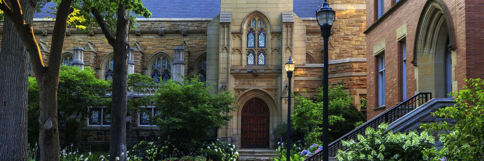 Exterior photo of the Mather Memorial building at Case Western Reserve University