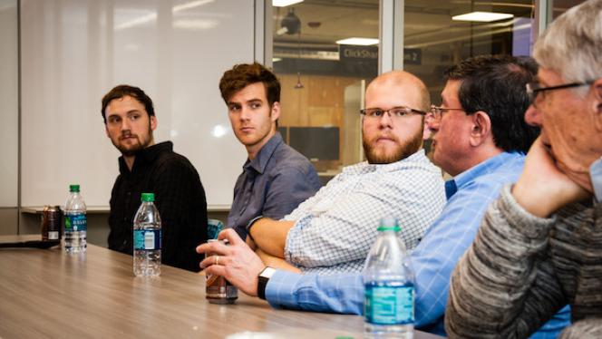 Photo of STEP faculty members at a meeting
