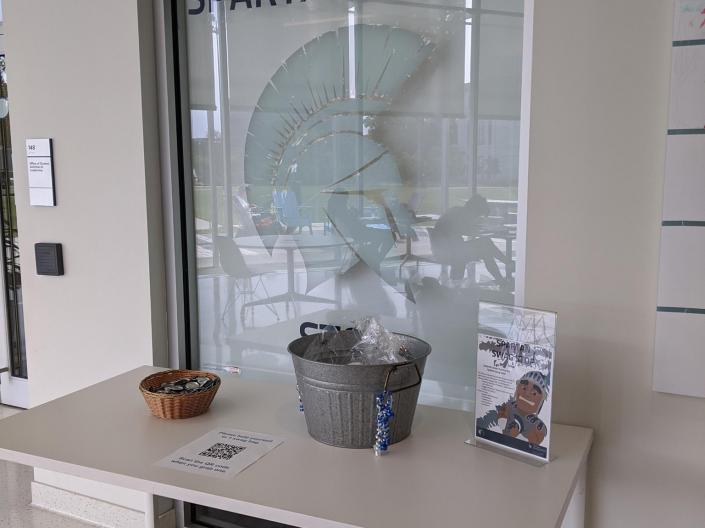 Table outside of SA&L office