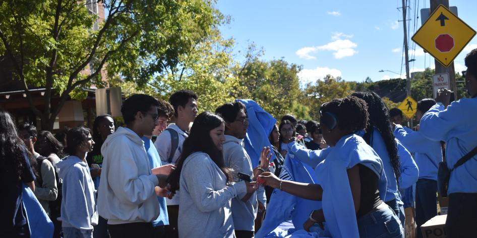 COC Handing out Sweatshirts