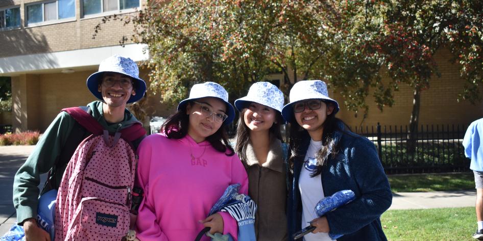 Students at the Tailgate