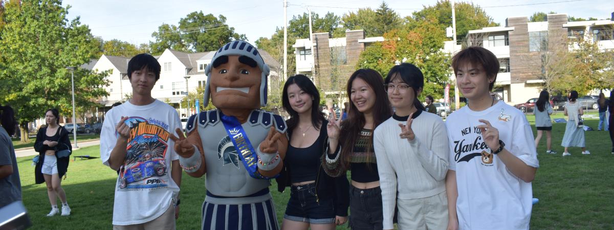 Students at Spartie's Birthday Party