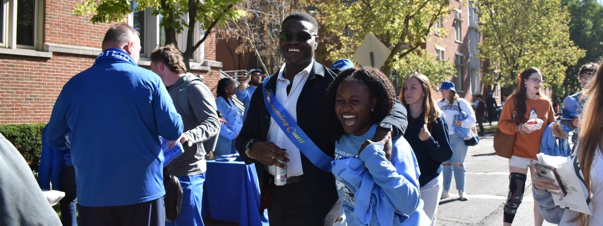 Students at the Homecoming Tailgate 2025