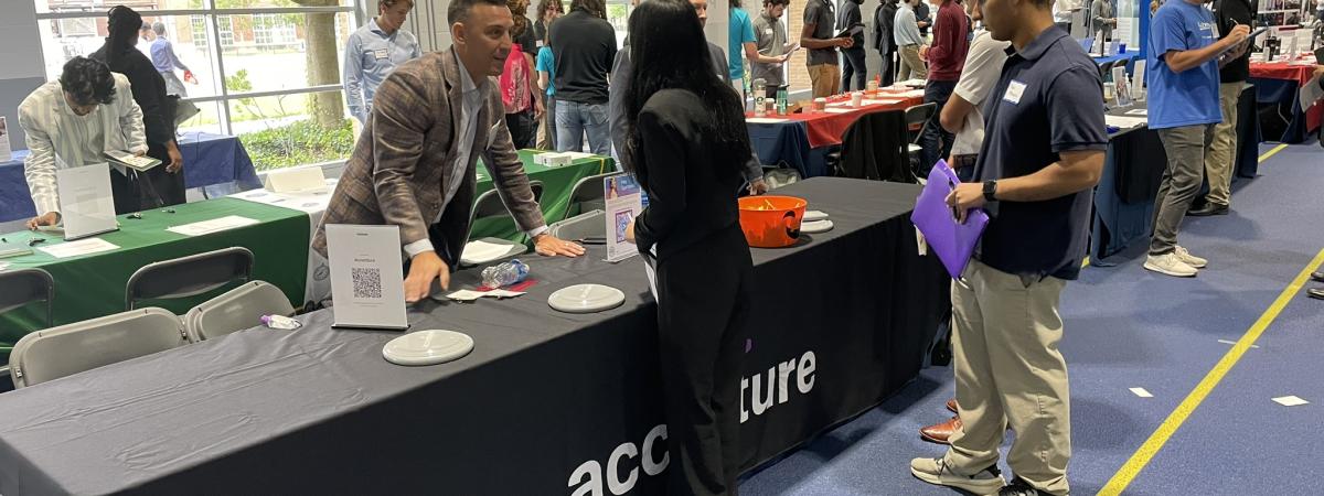 Accenture at career fair