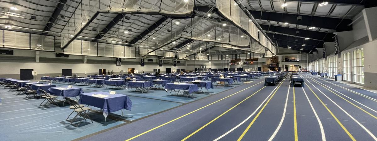 Empty Career Fair floor