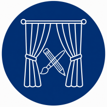 Curtain and brushes