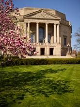 Exterior view of Severance Hall in University Circle