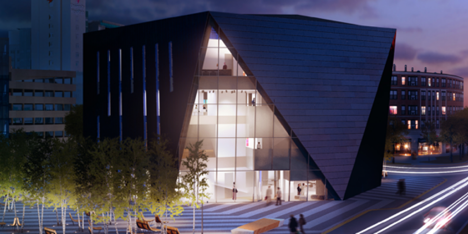 Concept drawing of MOCA building