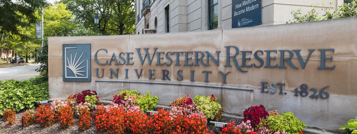 Signage for Case Western Reserve University