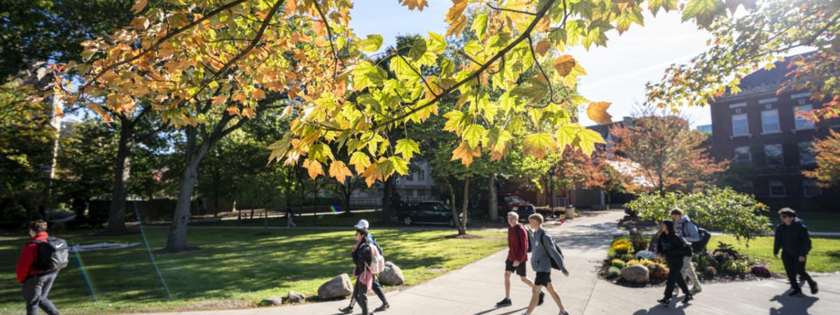 Students on CWRU Quad