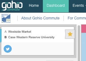 Gohio Commute star example screenshot