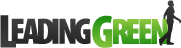 Leading Green logo with black and green lettering