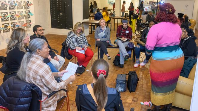 Photo of networking in a circle