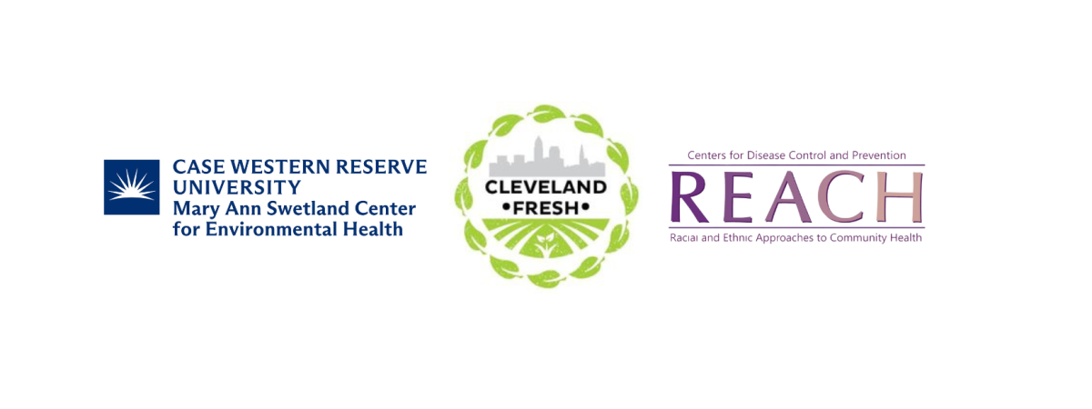 Logos for Swetland Center, Cleveland Fresh, & CDC REACH