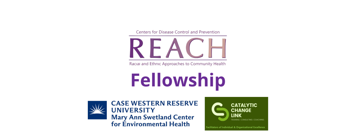 Logos for CDC REACH, Swetland Center & Catalytic Change Link