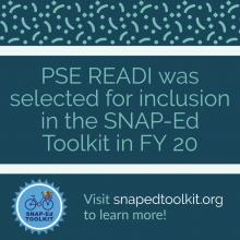 PSE READI selected for SNAP-Ed Toolkit