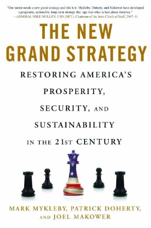 A photo of the cover of "The New Grand Strategy" book
