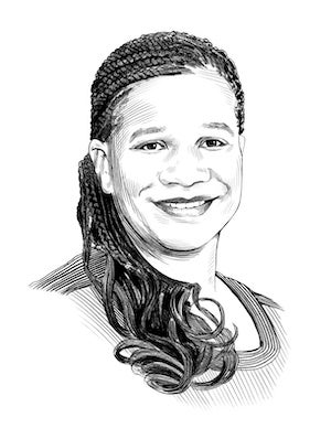 Illustration of alumni award winner Sara Y. Fields