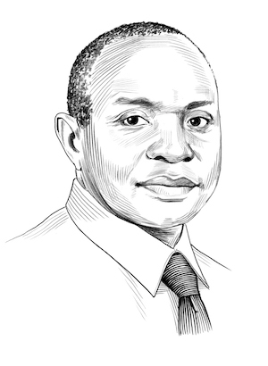 Illustration of alumni award winner Moses Joloba