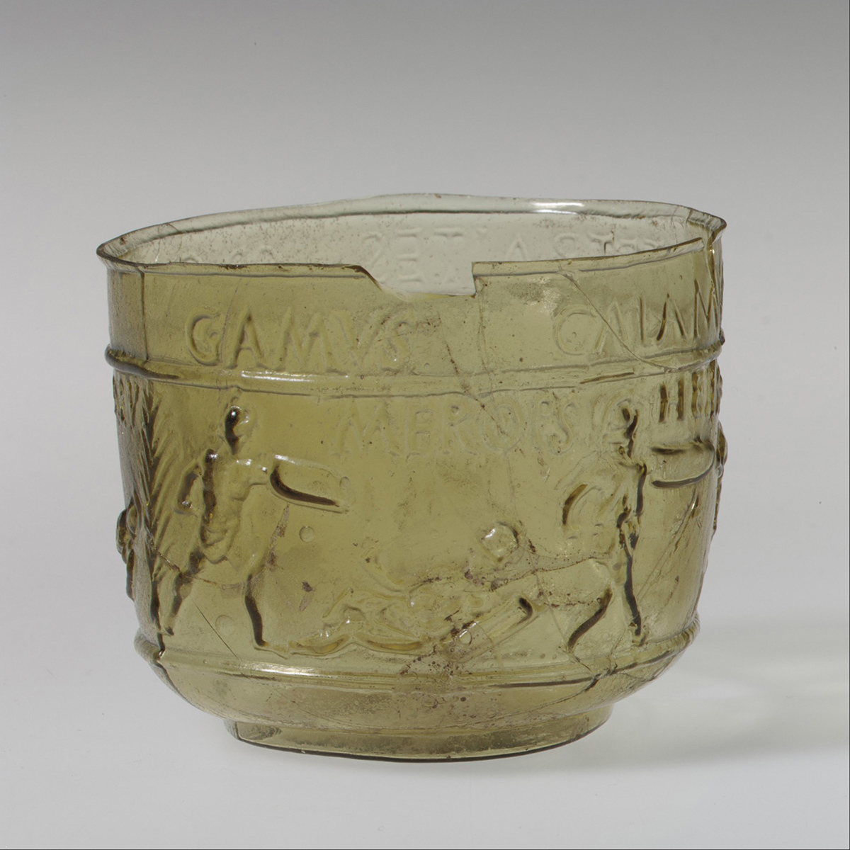 Photo of an ancient Roman gladiator’s cup