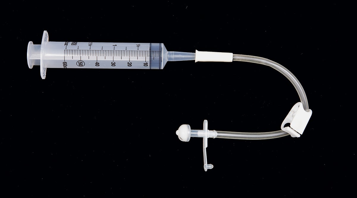 An image of a feeding tube