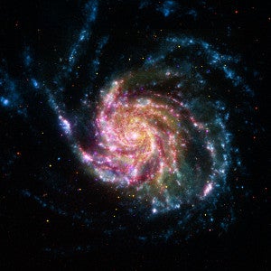 Outer space galaxy