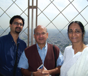 Anant Madabhushi with his parents, Ramaswami and Jalaja