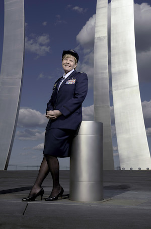 Portrait of Sharon Bannister at the Air Force Memorial