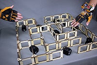 A maze created for robots to run through