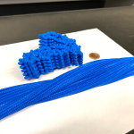 3D printed model of a protein