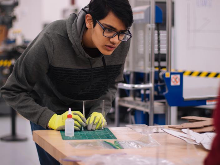 Teaching Assistant building a project