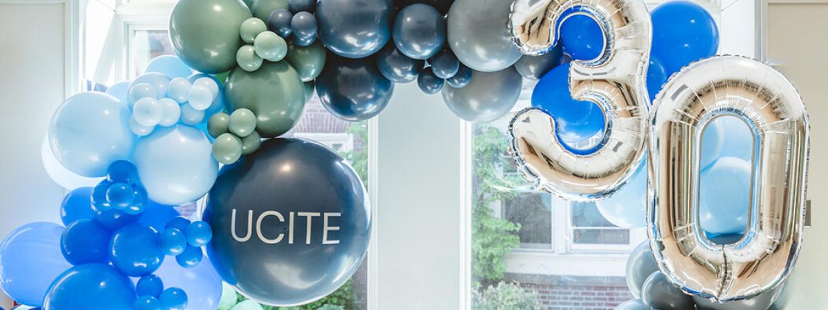 Balloons for UCITE 30th anniversary