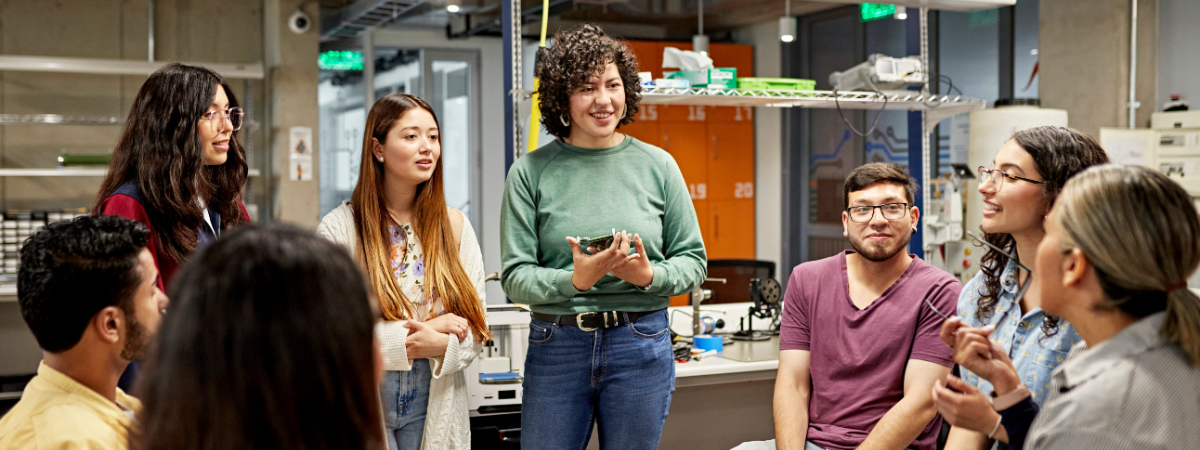 Students in a classroom