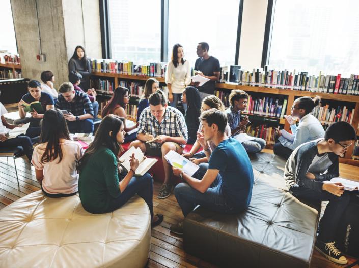 Group of students conversing