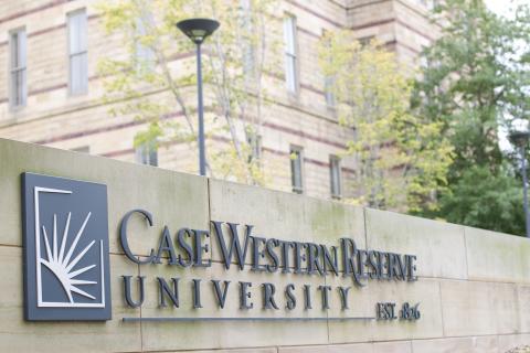 sign for Case Western Reserve University