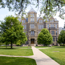 Photo of the Front of Adelbert Hall
