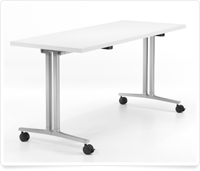 white fliptop classroom table