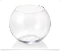 clear round vase