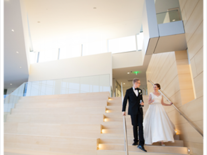 Picture of bride and groom in Tinkham Veale