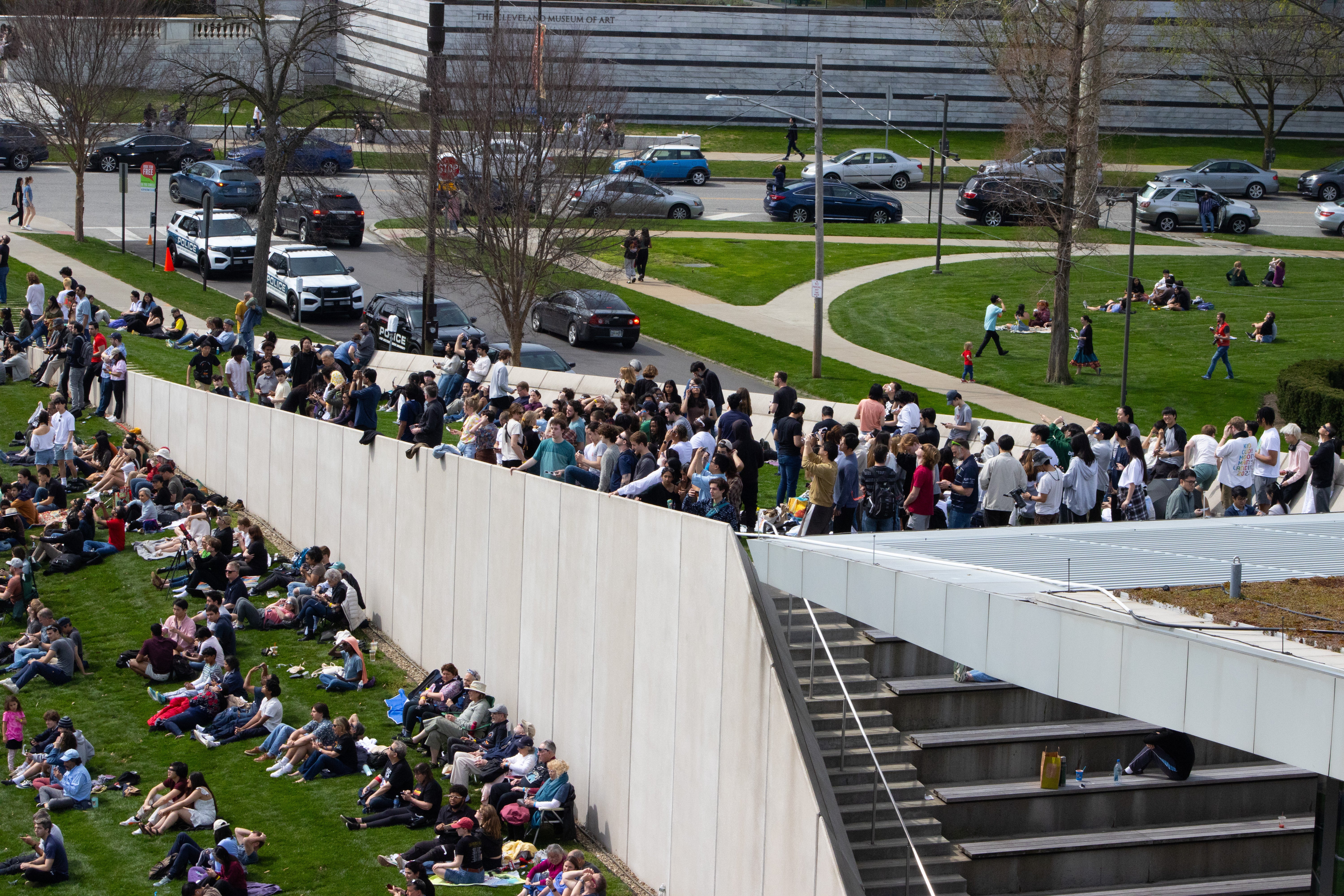Crowd on the hill of TVUC