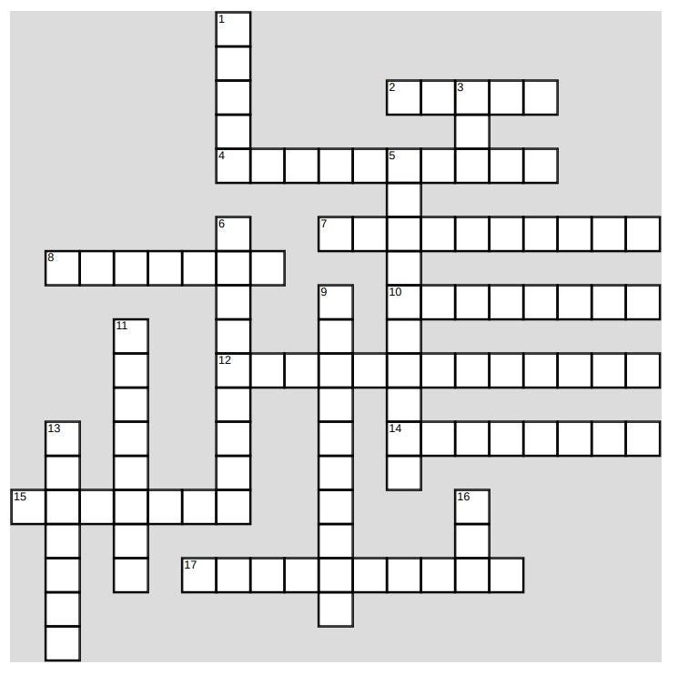 Crossword puzzle for 2021 NCSAM
