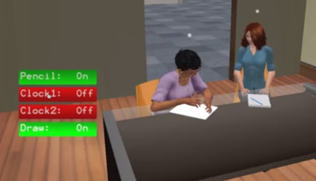  Second Life Nursing Application showing 2 avatars working together 