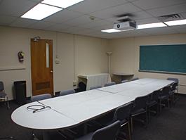 Glennan Classroom empty for TEC Display