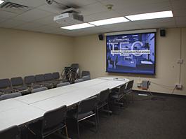 Glennan Classroom empty for TEC Display, alternate view