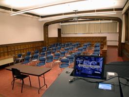 Harkness Classroom empty for TEC Display