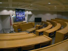 School of Law empty room for TEC display