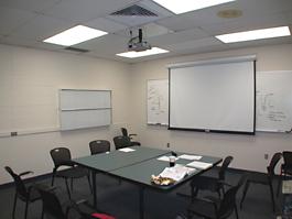 School of Medicine empty room for TEC display