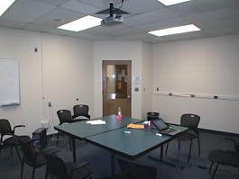 School of Medicine empty room for TEC display, alternate view